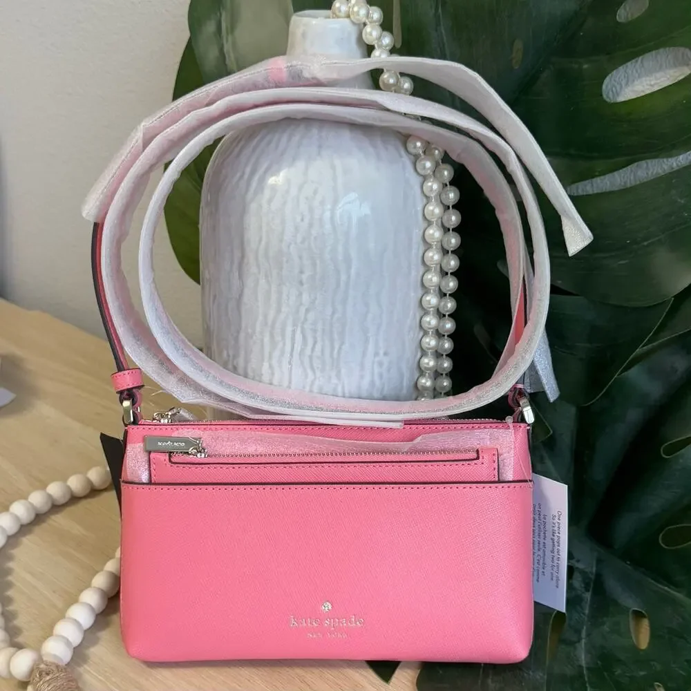NWT - Kate Spade Sadie Crossbody Set Purse & Wristlet Peach Nectar